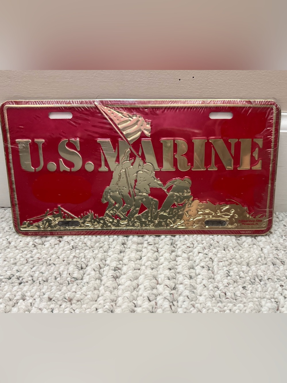 U.S.M.C. Vanity Plate - Iwo Jima